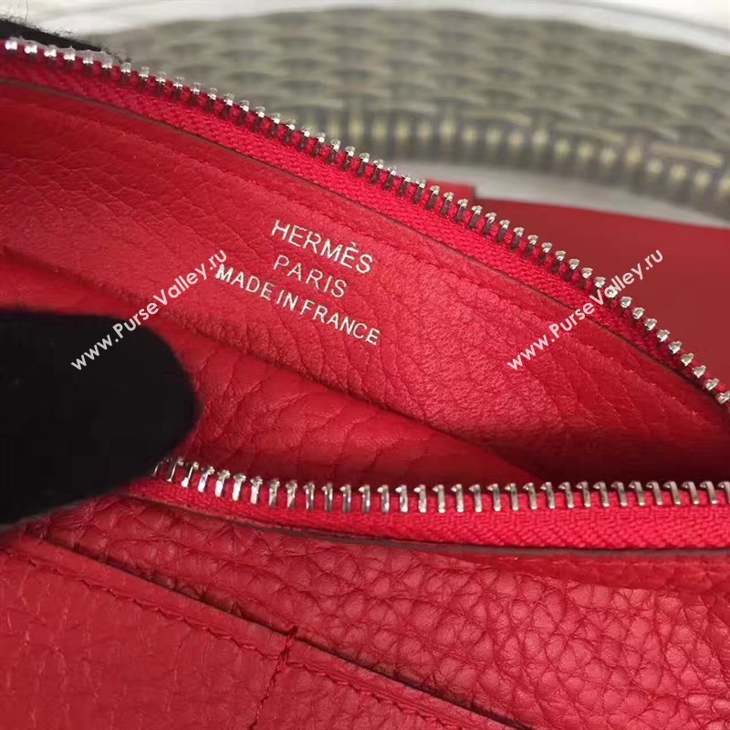 Hermes dogon red wallet bag 5090