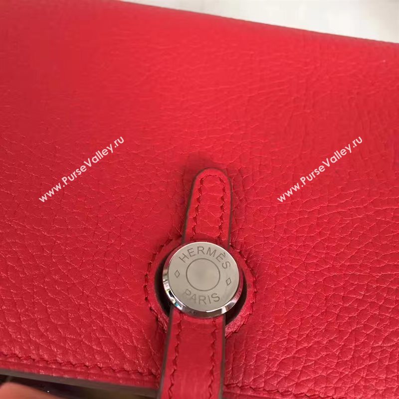 Hermes dogon red wallet bag 5090