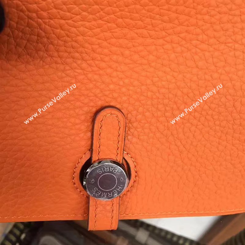 Hermes dogon wallet orange bag 5091