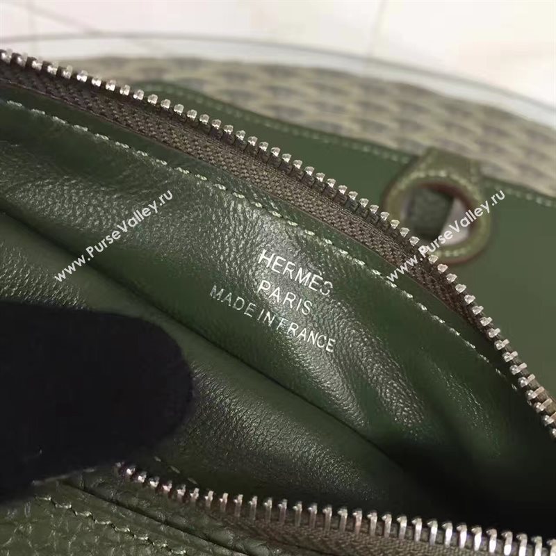 Hermes dogon dark wallet green bag 5095