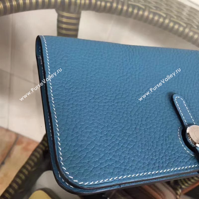 Hermes dogon wallet blue bag 5096