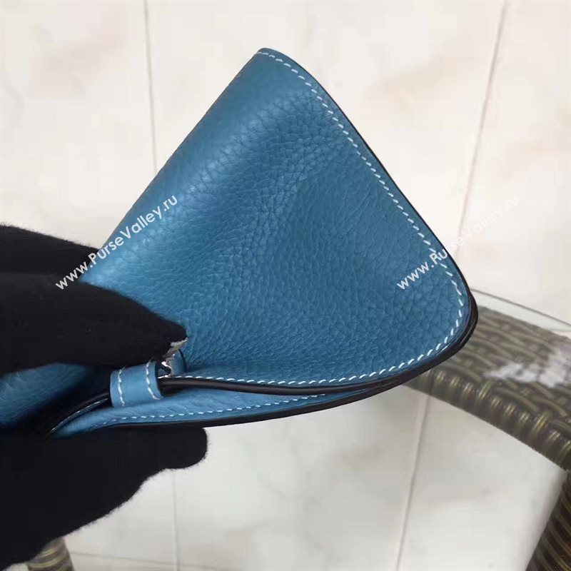 Hermes dogon wallet blue bag 5096