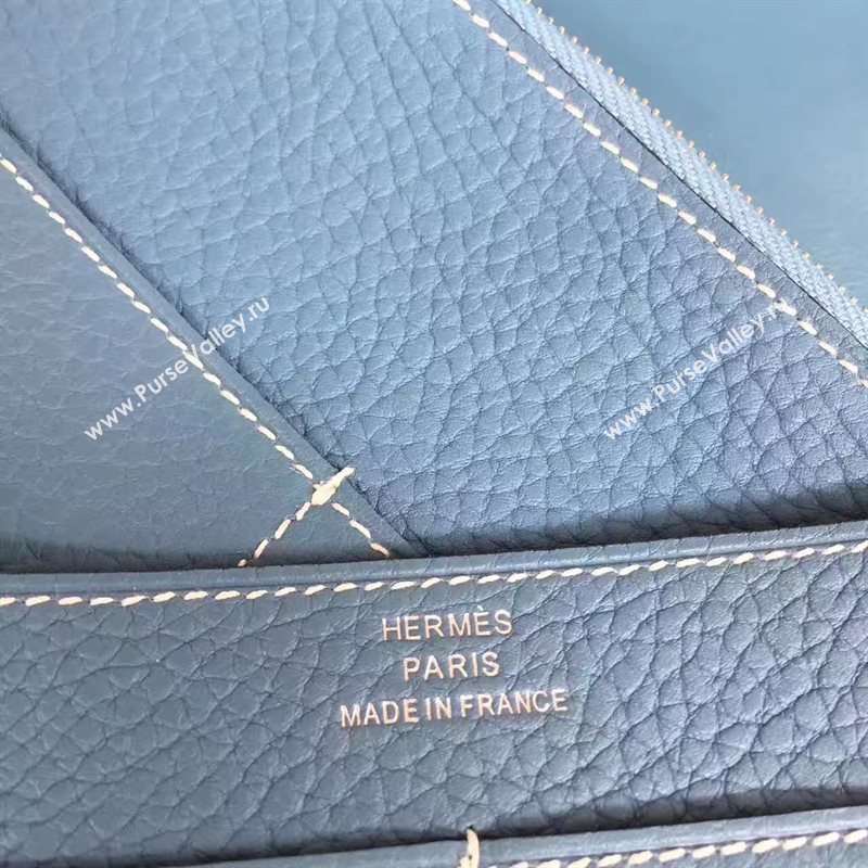 Hermes dogon wallet blue bag 5096