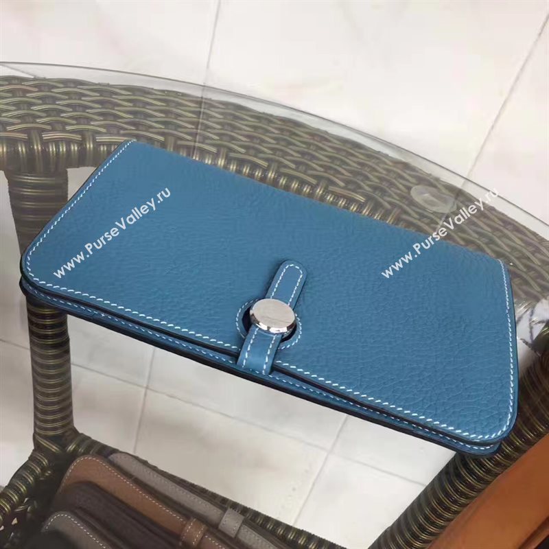 Hermes dogon wallet blue bag 5096