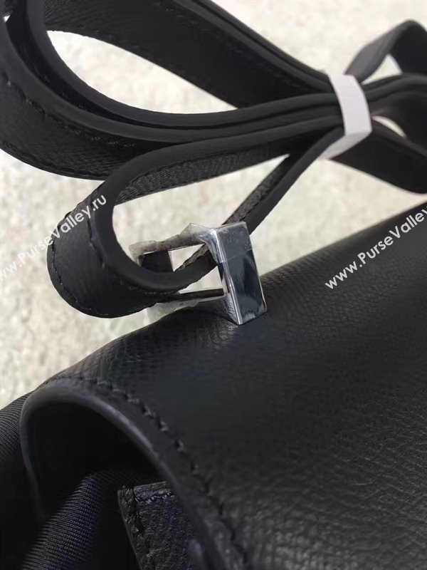 Hermes Constance top black leather bag 5098
