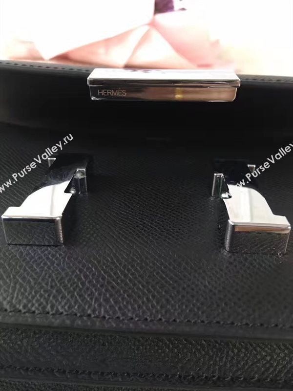 Hermes Constance top black leather bag 5098