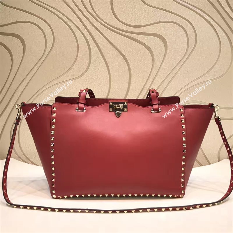 Valentino large wine tote shoulder bag 5010