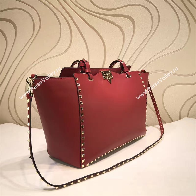 Valentino large wine tote shoulder bag 5010