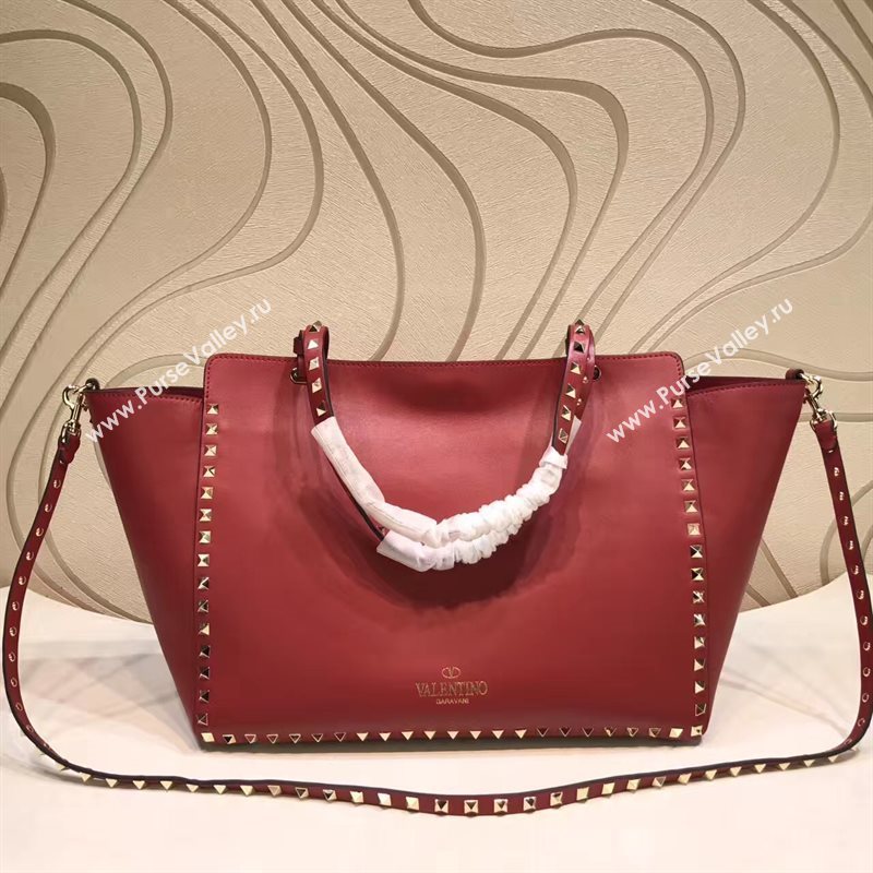 Valentino large wine tote shoulder bag 5010