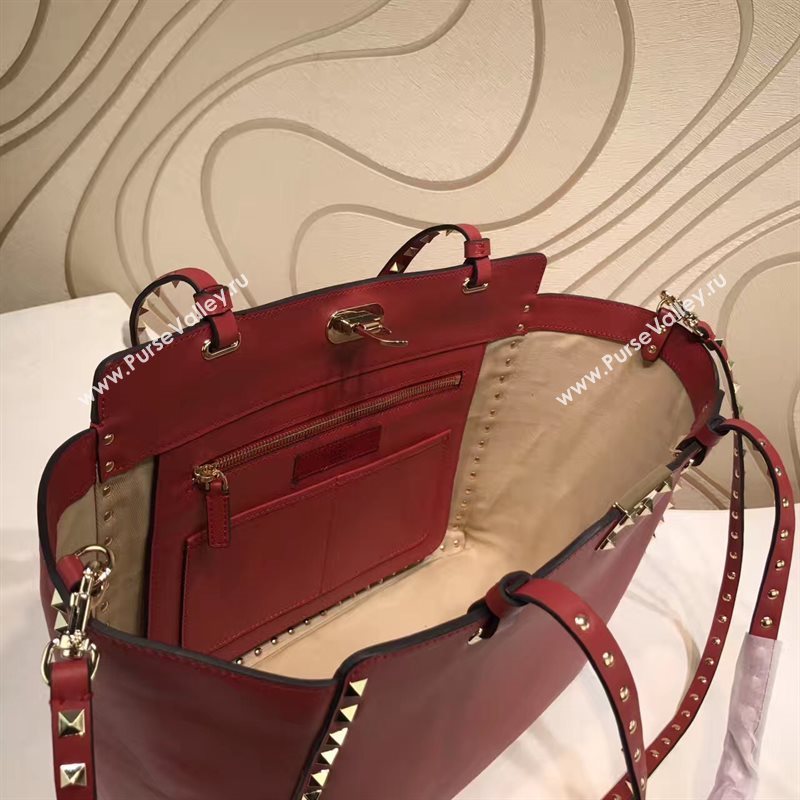 Valentino large wine tote shoulder bag 5010