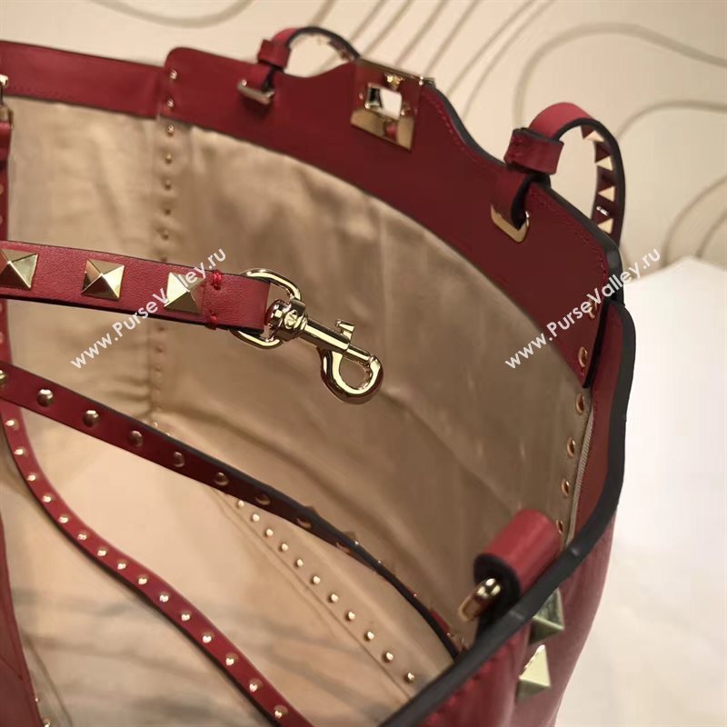 Valentino large wine tote shoulder bag 5010