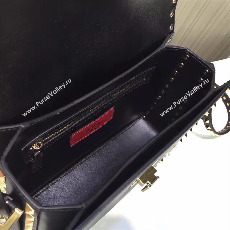 Valentino black shoulder rockstud bag 5018