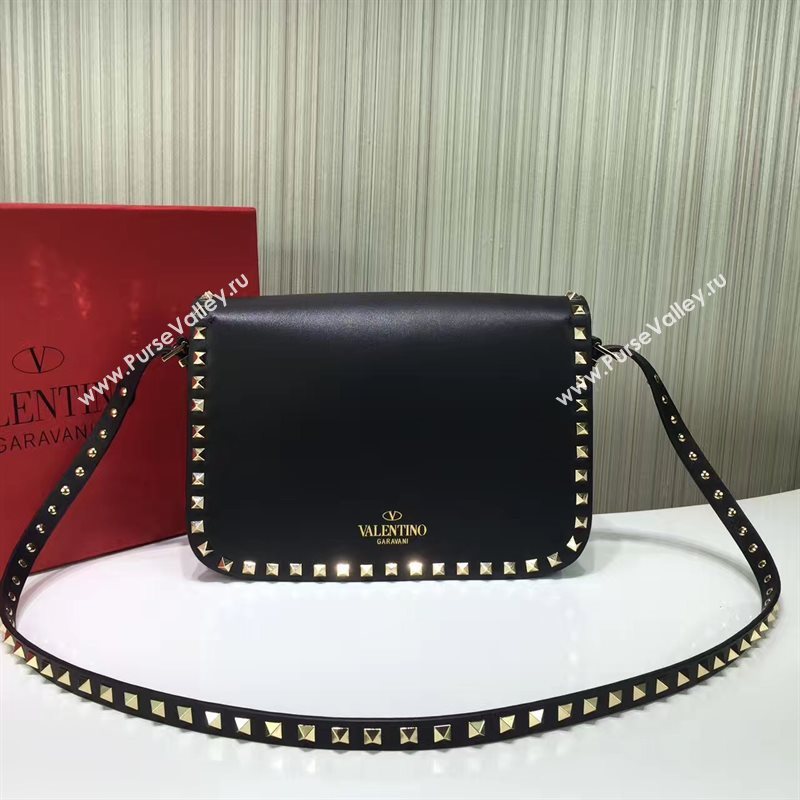 Valentino black shoulder rockstud bag 5018