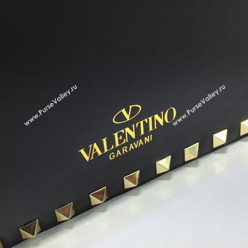 Valentino black shoulder rockstud bag 5018
