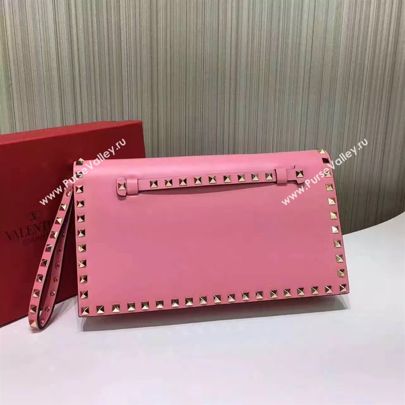 Valentino pink clutch rockstud bag 5019