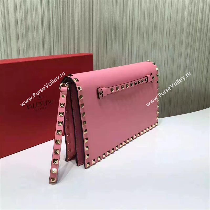 Valentino pink clutch rockstud bag 5019