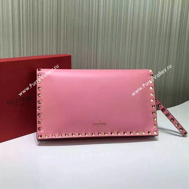 Valentino pink clutch rockstud bag 5019