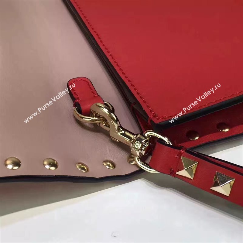 Valentino red clutch rockstud bag 5021