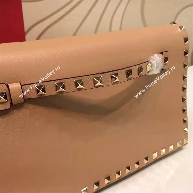 Valentino tan clutch rockstud bag 5022