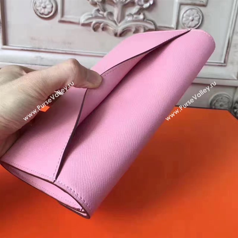 Hermes large Constance top leather wallet pink bag 5023