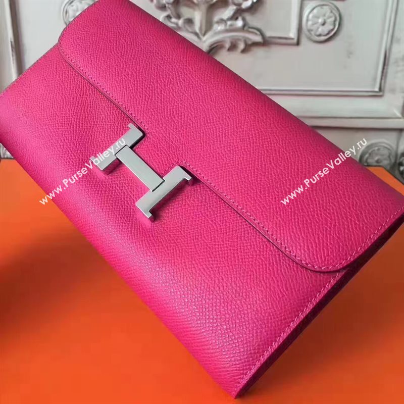 Hermes large Constance top leather wallet red bag 5029