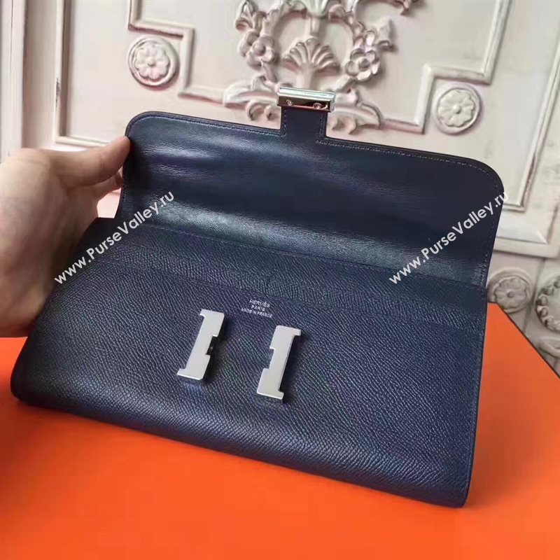 Hermes large Constance black top wallet leather bag 5032