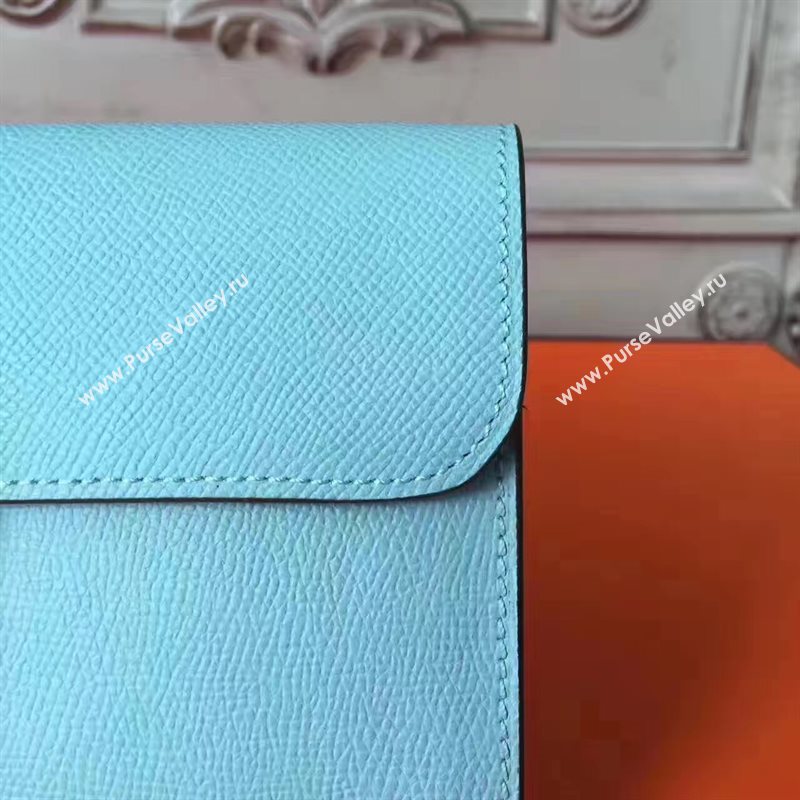 Hermes large Constance sky top wallet leather bag 5036