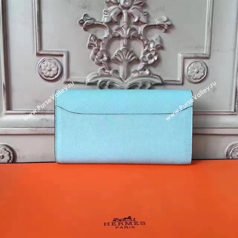 Hermes large Constance sky top wallet leather bag 5036