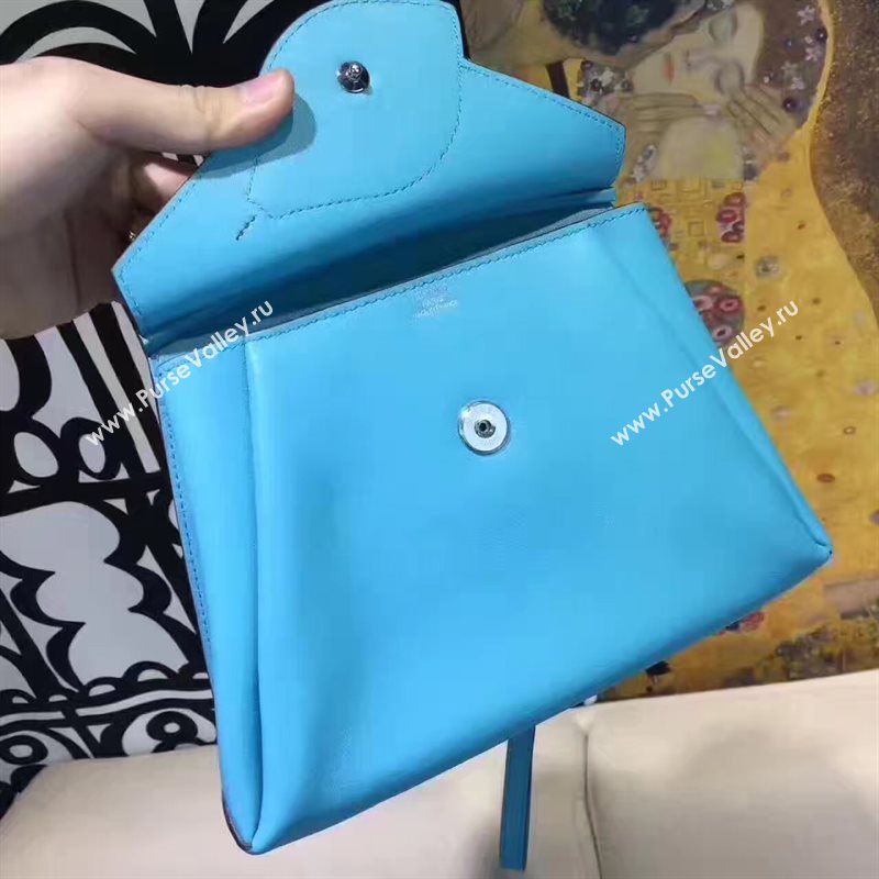 Hermes new small blue shoulder yellow bag 5140