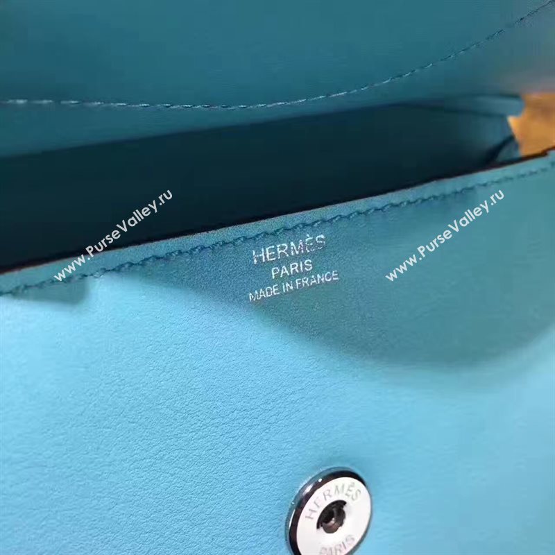 Hermes new small blue shoulder yellow bag 5140