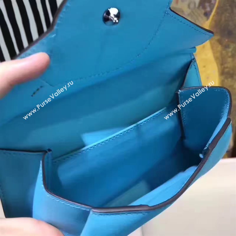 Hermes new small blue shoulder yellow bag 5140