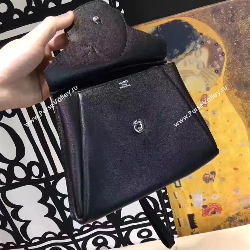 Hermes new small black shoulder red bag 5144