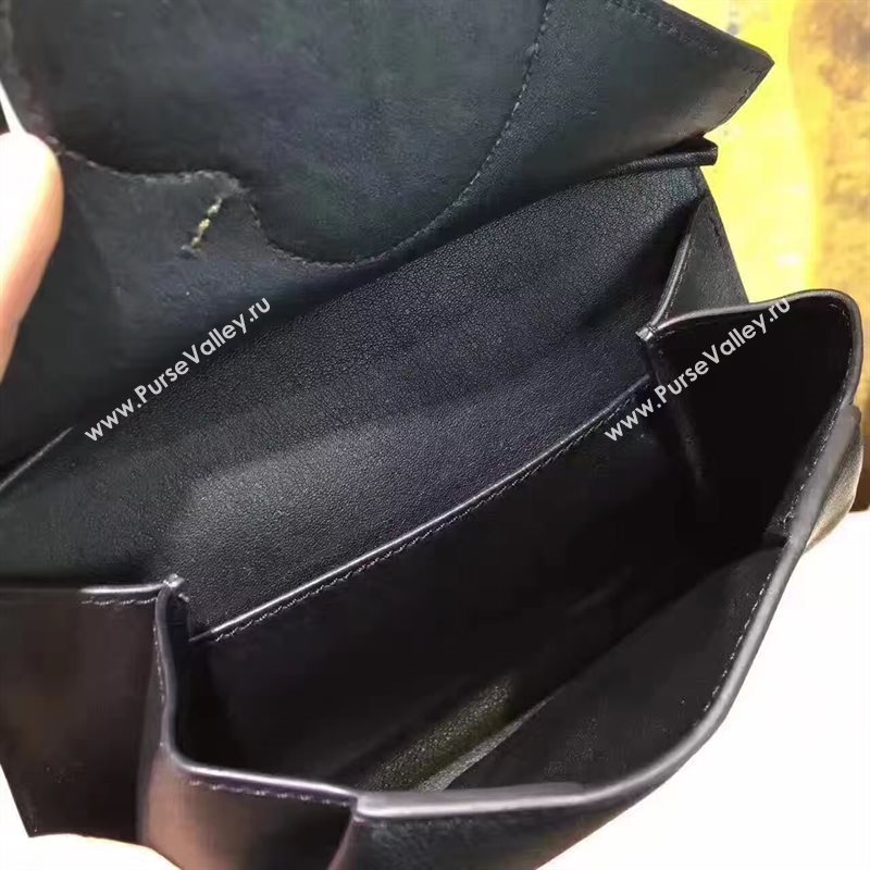 Hermes new small black shoulder red bag 5144