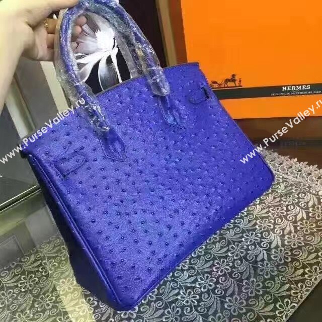 Hermes ostrich navy Birkin bag 5147