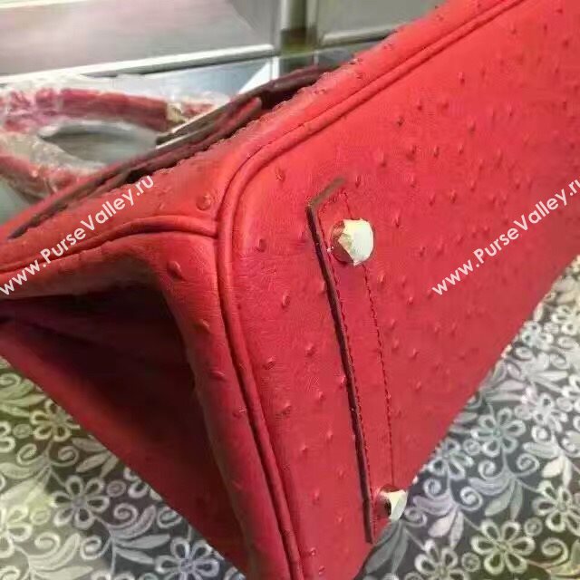 Hermes ostrich wine Birkin bag 5149