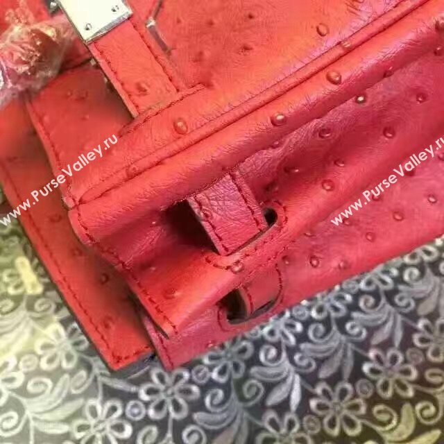 Hermes ostrich wine Birkin bag 5149