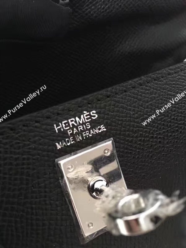 Hermes mini Epsom black Kelly bag 5153