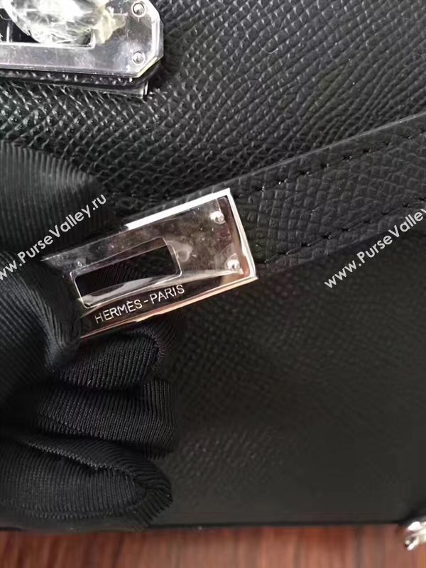 Hermes mini Epsom black Kelly bag 5153