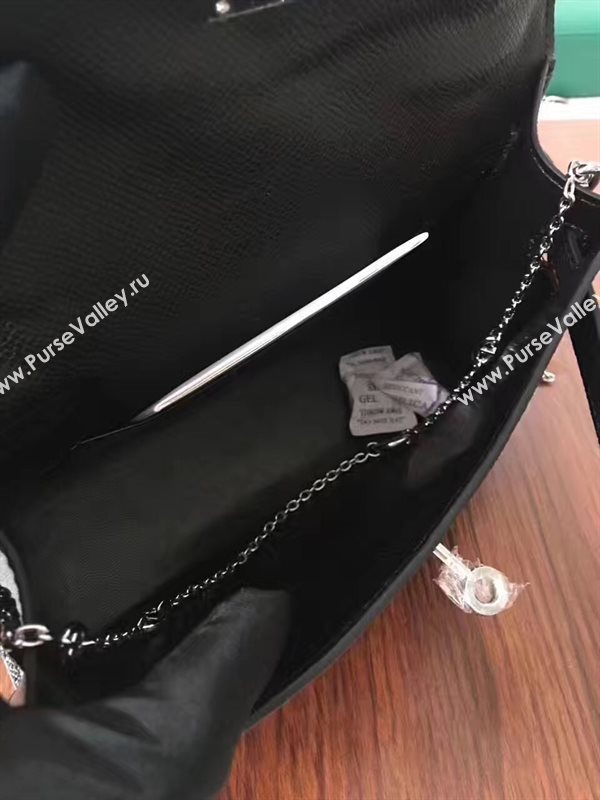 Hermes mini Epsom black Kelly bag 5153