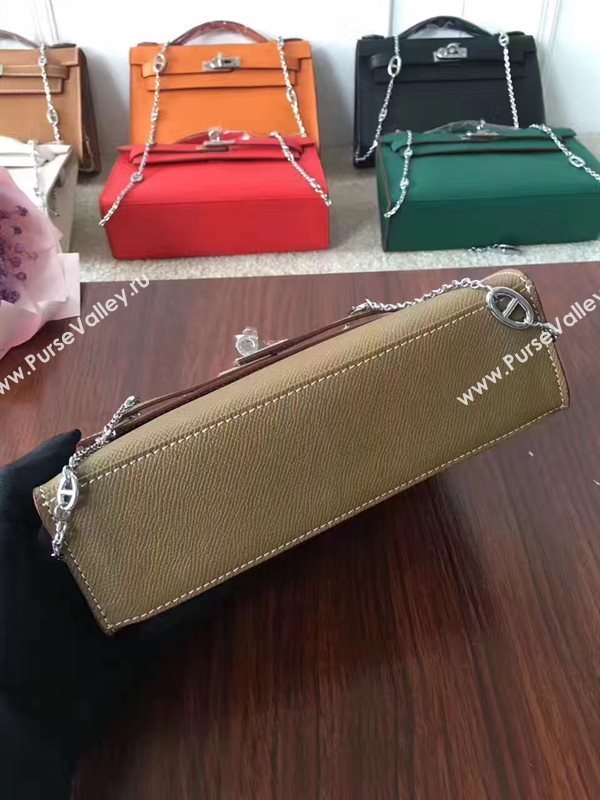 Hermes mini Epsom tan Kelly bag 5156