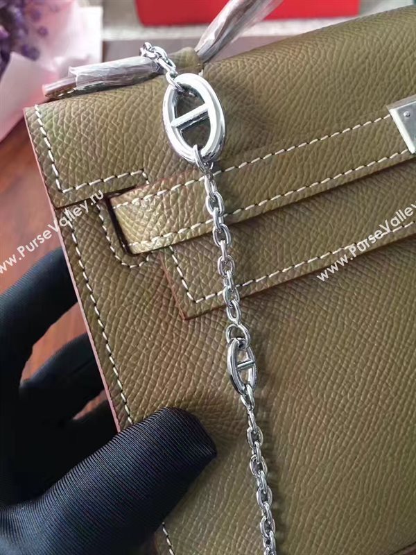 Hermes mini Epsom tan Kelly bag 5156