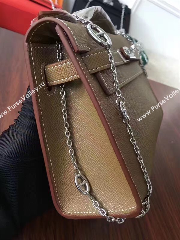 Hermes mini Epsom tan Kelly bag 5156