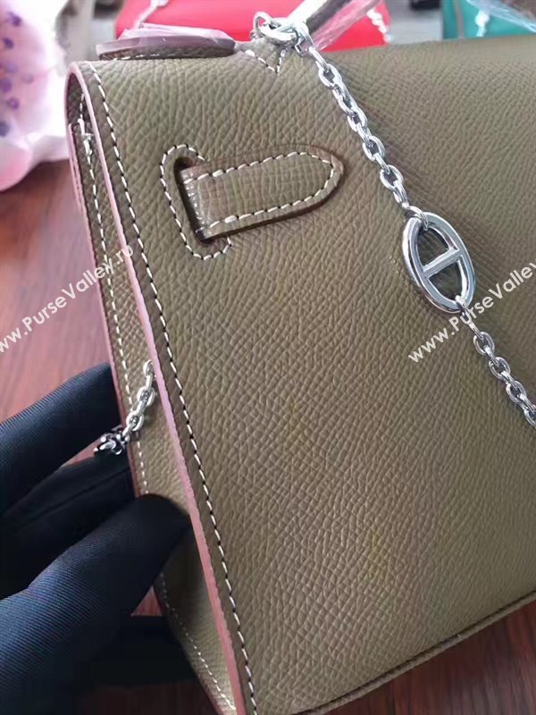 Hermes mini Epsom tan Kelly bag 5156