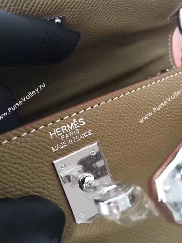 Hermes mini Epsom tan Kelly bag 5156