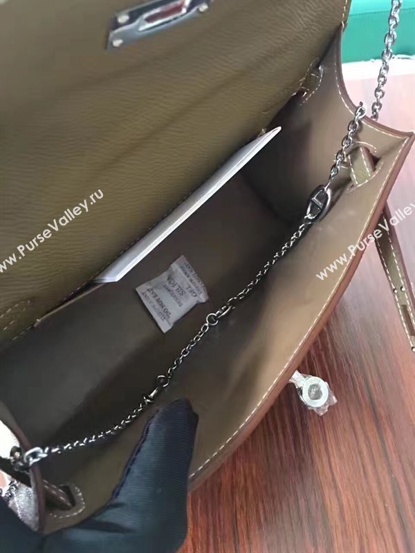 Hermes mini Epsom tan Kelly bag 5156