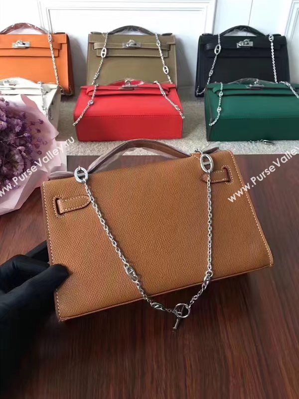 Hermes mini Epsom tan Kelly bag 5157