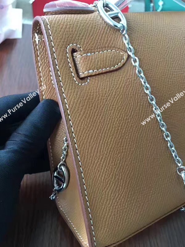 Hermes mini Epsom tan Kelly bag 5157