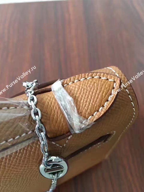 Hermes mini Epsom tan Kelly bag 5157