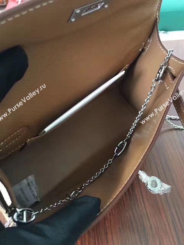 Hermes mini Epsom tan Kelly bag 5157