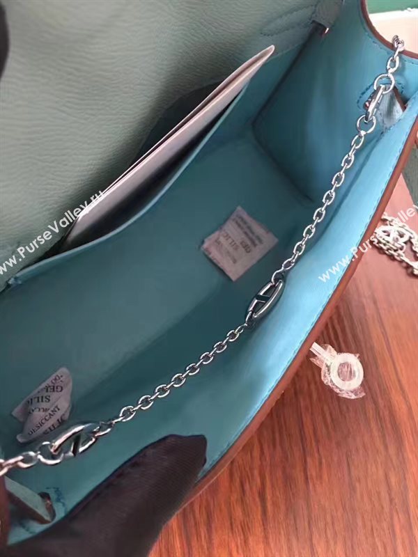 Hermes mini Epsom green Kelly bag 5158
